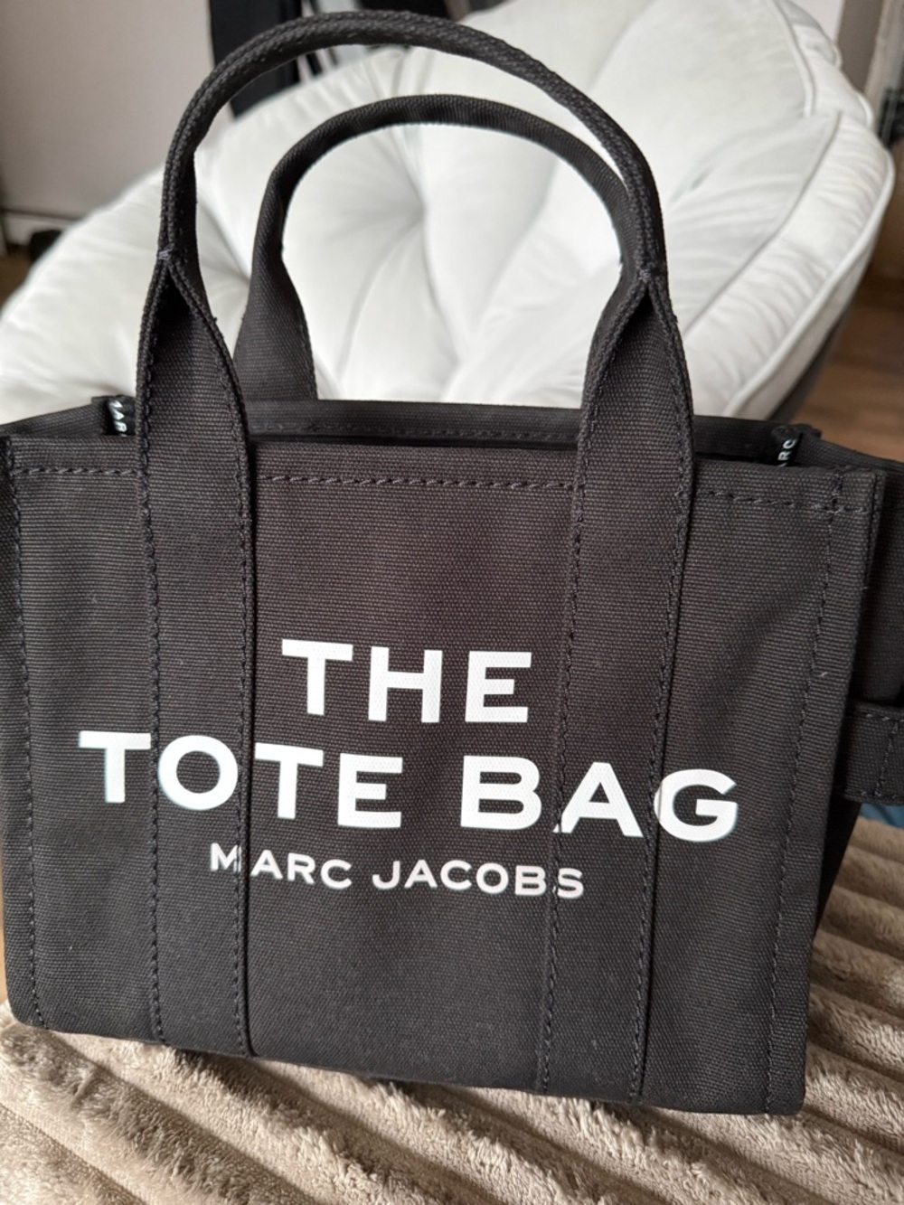 Brand new Marc Jacobs Black SMALL Canvas The Tote Bag
